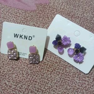 Trendy combo pack of 2 Korean Earing