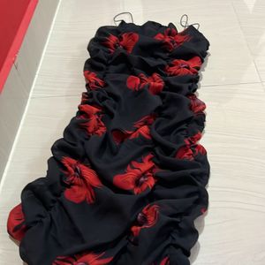 Black Red Dress Xs Size