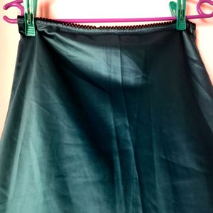 ZARA Bottle Green Long Party Wear Skirt