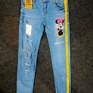 Ladies Dark Blue Jeans Size - 30