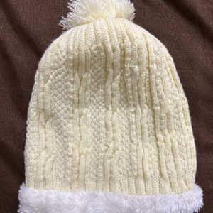 Beige Winter Beanie