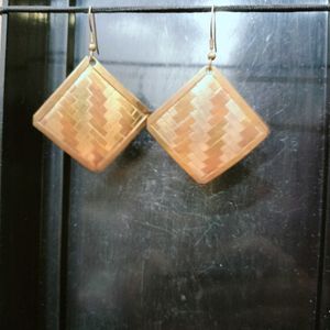 Geometric Woven Earrings