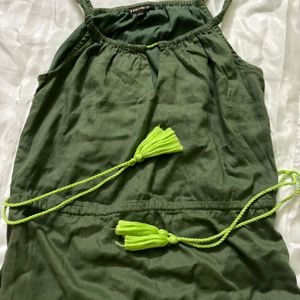 Olive Green Dress (TRENDS)