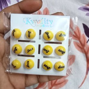 Cute fancy studs for girls and women trendy Yellow