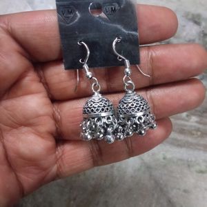 Oxidised Earring