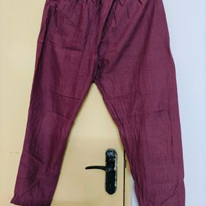 Beautiful Comfortable Pink Cotton Handloom Pants