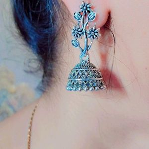 Oxidised Jhumka