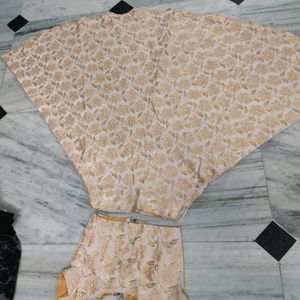 Lahnga Choli With Net Shrug