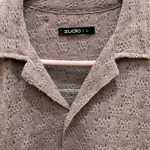 ZUDIO Regular Fit Lace Resort Shirt.