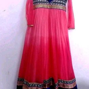 Netted Long Kurthi