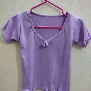 Violet Crop Top