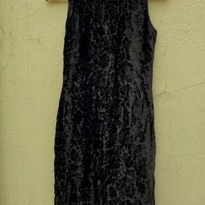 Black Velvet Bodycon Dress