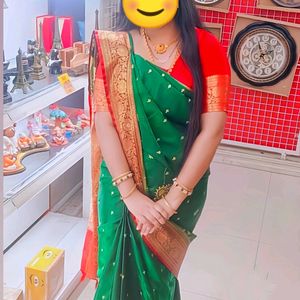 Green 💚 Saree