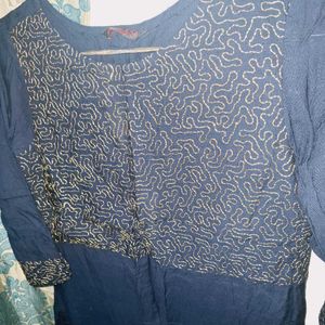 Blue Color Kurta [Size M]