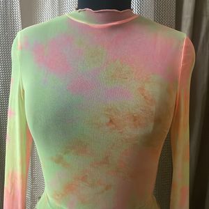 Neon Sheer Top