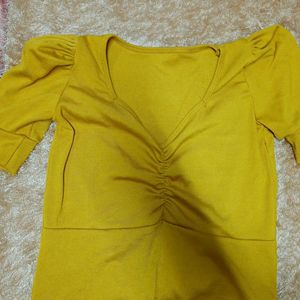 Women Yellow Top