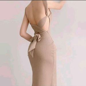 newme bodycon backless dress