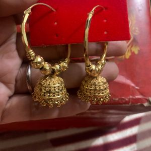 Very Beautiful Golden Jhumke