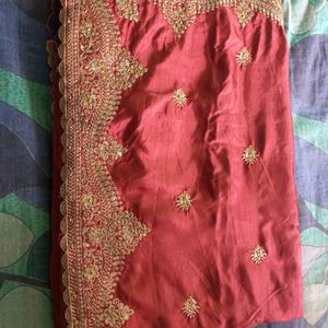 Embroiderd Bollywood Art Silk Saree