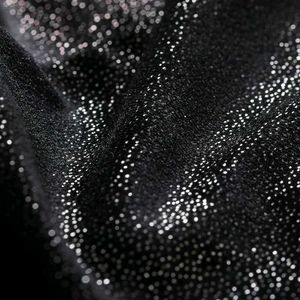 H&M Black Glittery velour Party dress