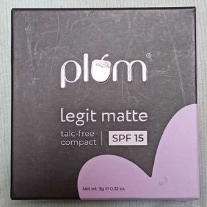 Plum Legit Matte Talc-Free Compact SPF 15