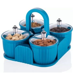 Spice Box/ -4 pcs (Blue)- 1 Piece