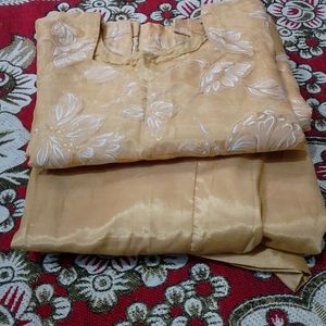 ORGANZA STITCH SUIT WITHOUT DUPATTA