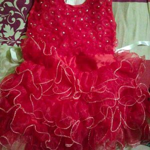 Red frock for Baby Girl | "For 6-9 Years Old"