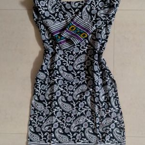 Black Straight Kurti/kurta