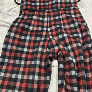 🚨Checkered Dungaree ! Size S