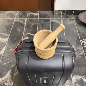 Wooden Mortar And Pestle