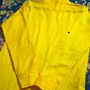 Totally New Shining Yellow Kurta Shirt