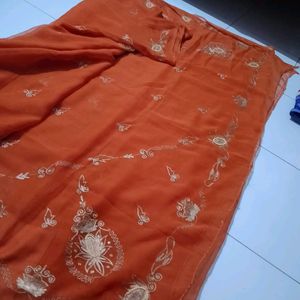 "Discount Offer" Organza Saree With Blouse
