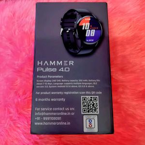 New Hammer Pulse 4.0 Round Dial Calling SmartWatch