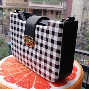 Chess Pattern Sling Bag