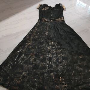 Beautiful Party Wear Black Gown