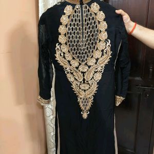 Black And Golden Gorgeous Kurta🖤