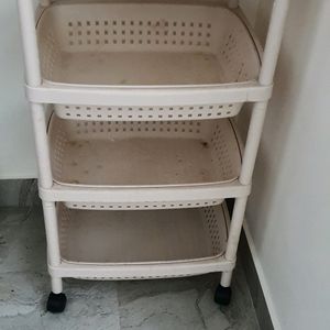 4 layer assembling household trolley trays