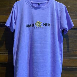 Round Neck K look Lavender T-shirt