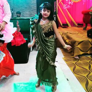 New Ready To Wear Ruffle Saree For Kids