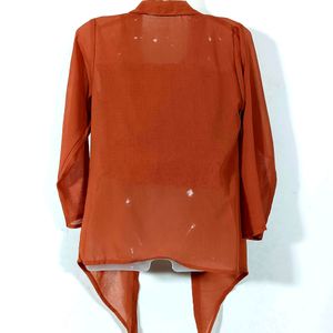 Rust Coloured Co-ord Top Set (Women)