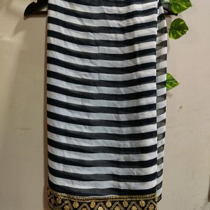 Georgette Saree Without Blouse