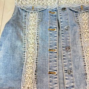 Denim Embroidered Jacket