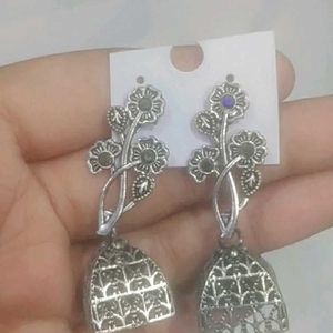 Beautiful Silver Colour Small Earrings