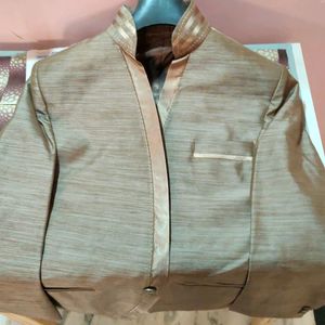 Light Brown 🟤 Coat Khadi Print FOR MEN