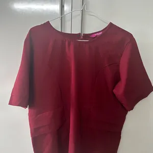 L Size Marie Claire Sleek 3/4th Sleeve red Top