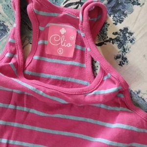 Tee Striped Pink And Blue