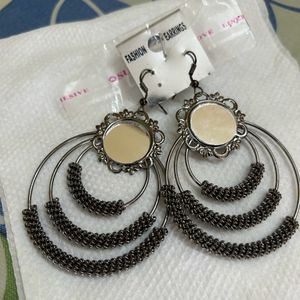 Oxidised Earrings    60 Coins