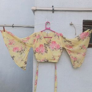 Yellow Floral Coord Set