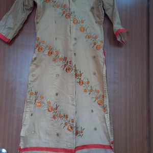 Orange Kurta Set